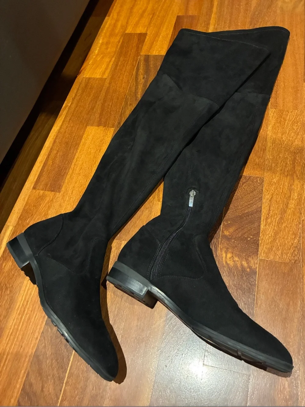 Marc Fisher Women's Black Over-the-Knee Suede Boots 8M